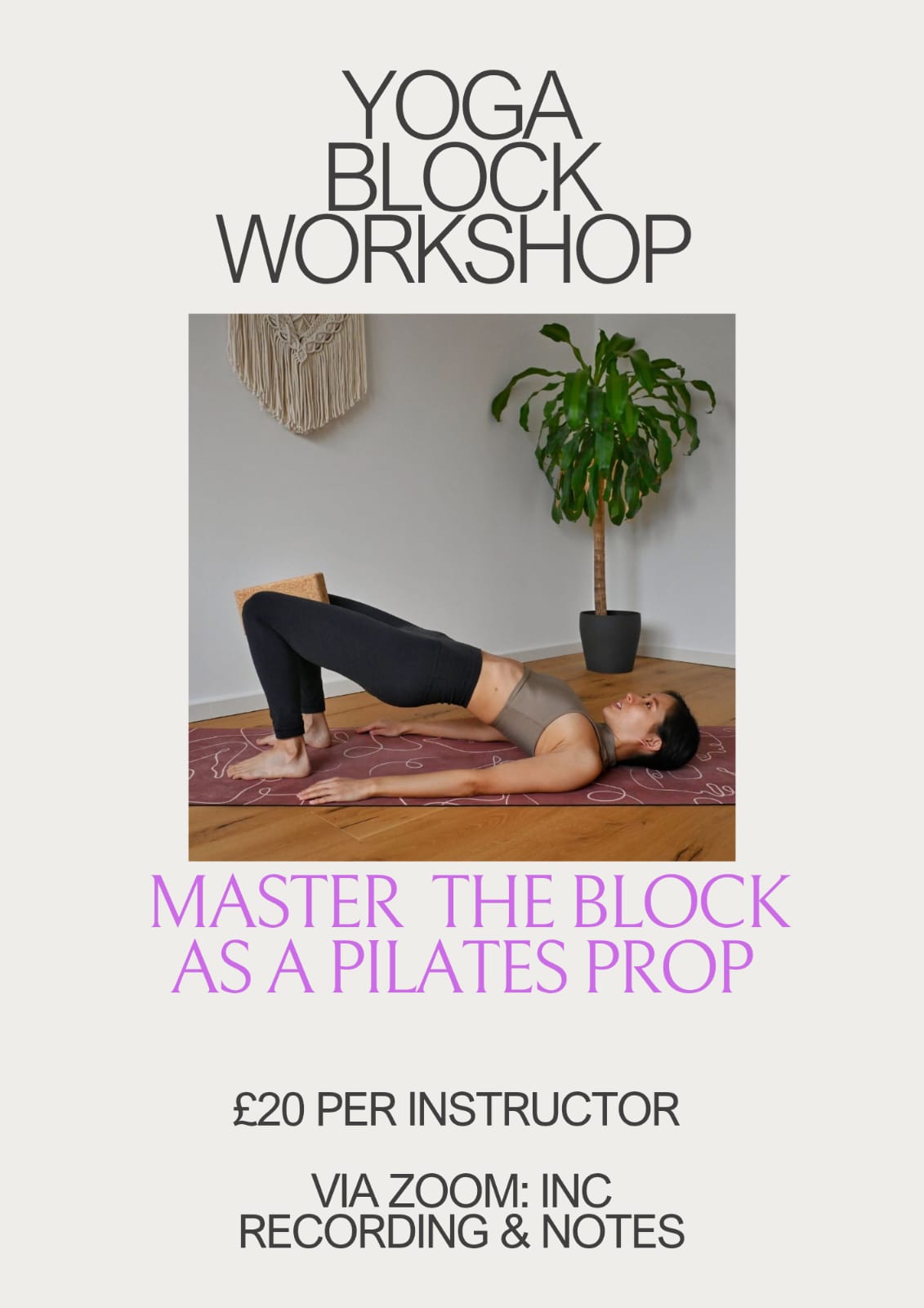 Masterclass: The Creative Yoga Block in Pilates course photograph
