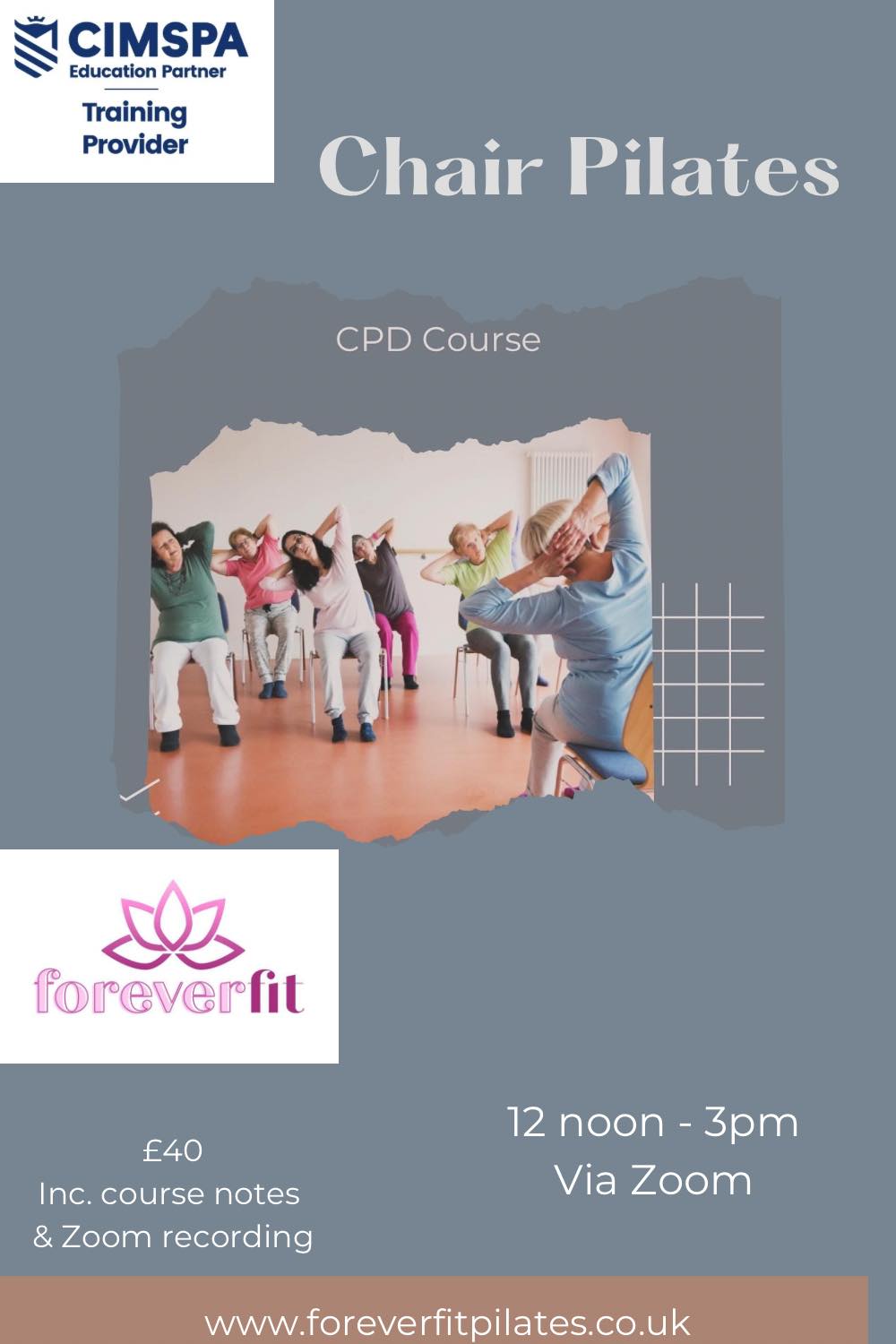 Chair Pilates CPD course course photograph